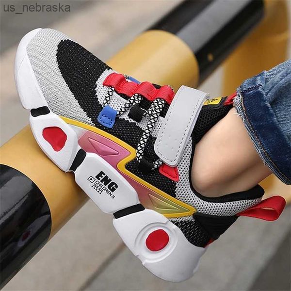 children casual sneakers for girls and boyskids tennis shoes mesh toddlers sports shoe nonslip sole flats 512 years 2739# 211025, Black